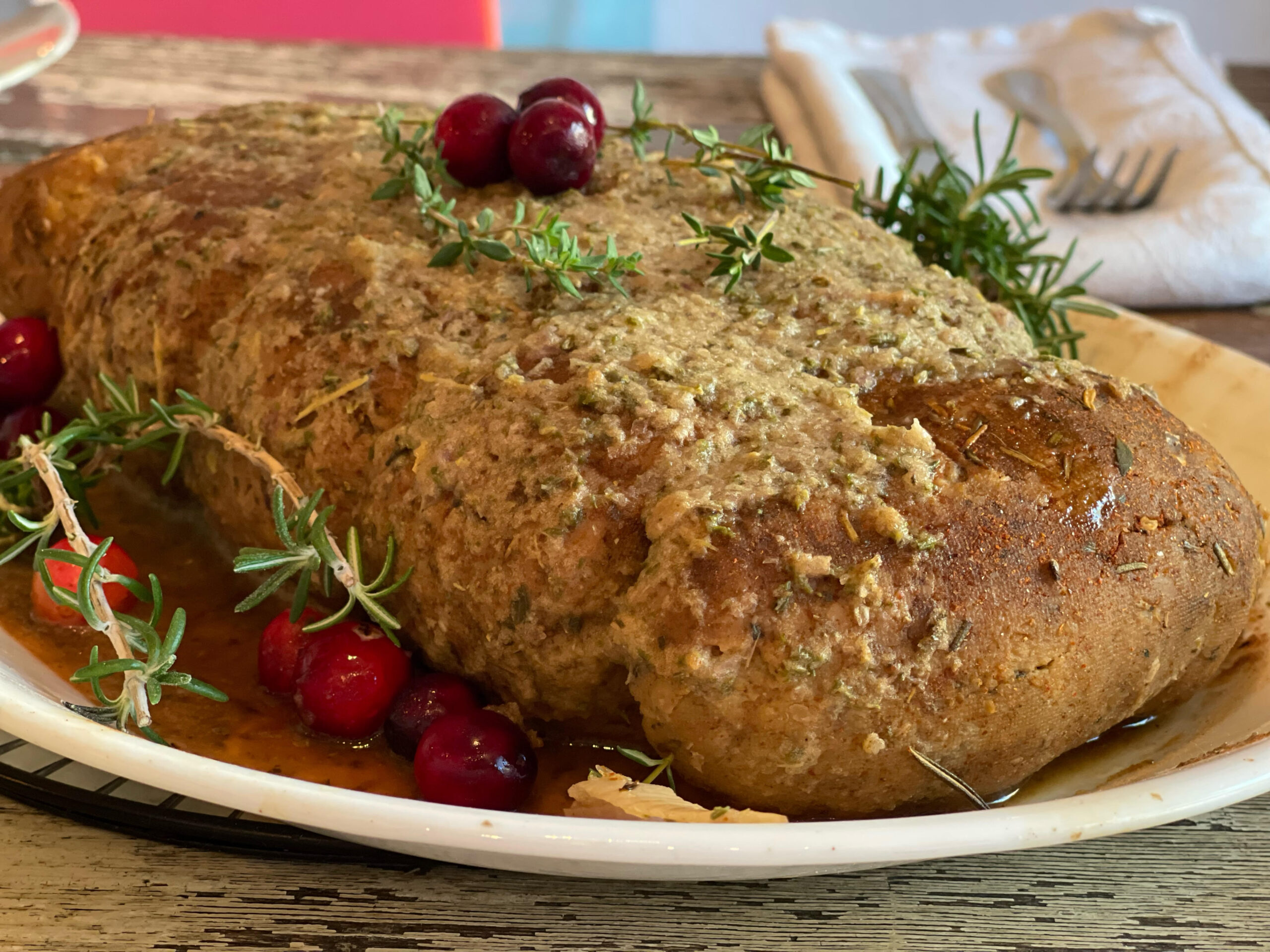 Festive Vegan Seitan Turkey Roast Michiana Veg Fest